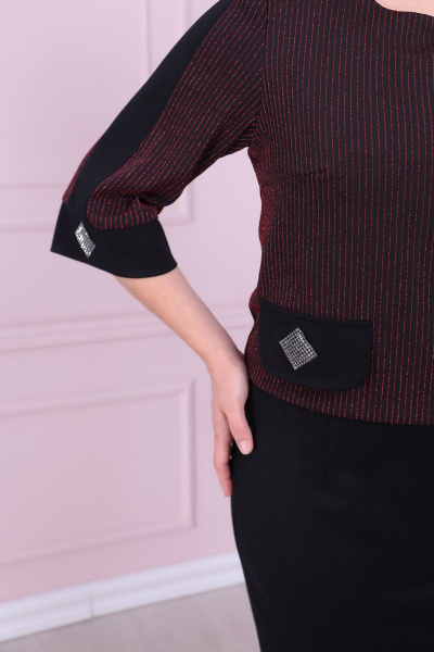 Платье Solomeya Lux 875A бордо - фото 2