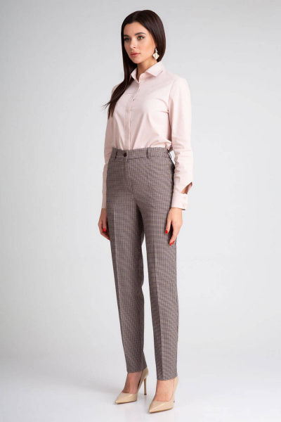 Брюки, жакет IVARI 10503 гусиная_лапка_бордо - фото 6