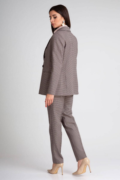 Брюки, жакет IVARI 10503 гусиная_лапка_бордо - фото 5