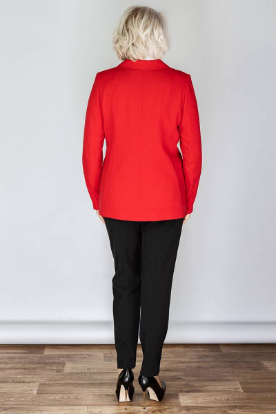 Классический жакет из текстиля с карманами и застежками Camelia 20157 1 - фото 5