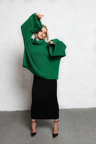 Джемпер Romgil 682ШТЗ зеленый - фото 6