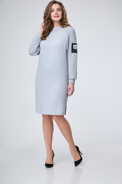 Платье DaLi Д8019 серое - фото 6