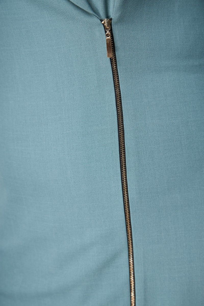 Платье из костюмной ткани с вертикальными рельефами Anelli 990 морской_меланж - фото 3