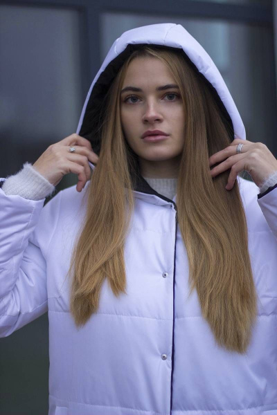 Пальто Sisteroom П-044 черно-белый - фото 4