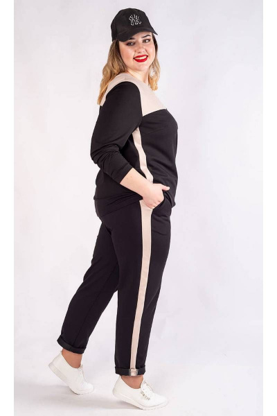 Костюм спорт-шик с брюками и джемпером из трикотажа Camelia 20122 1 - фото 4