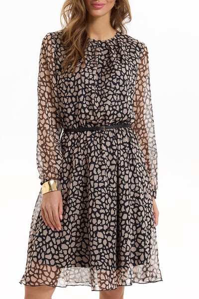 Платье AYZE 1363 черно-бежевый - фото 4