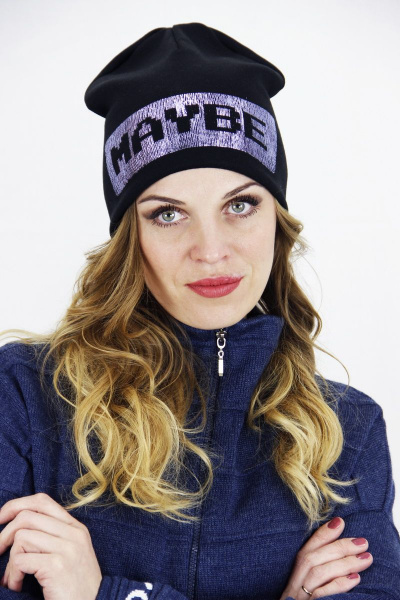 Шапка Полесье С8068-18 8С0399-Д43  черный_антрацит - фото 1