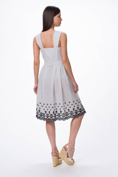 Летний сарафан из хлопка с горошковым принтом Stilville 1796 горох - фото 3