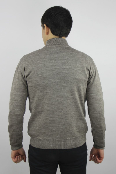 Демисезонный бежевый свитер с воротником-стойкой и регланом Полесье С3012-15 5С1749-Д43 182,188 св.дюна - фото 3