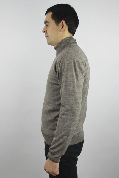 Демисезонный бежевый свитер с воротником-стойкой и регланом Полесье С3012-15 5С1749-Д43 182,188 св.дюна - фото 2