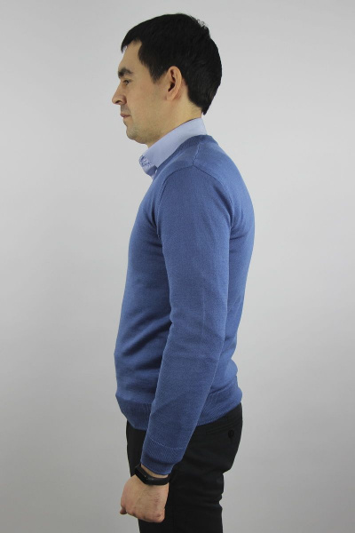 Джемпер вязаный демисезонный с заужением на каждый день Полесье С5297-16 8С0491-Д43 182,188 королевский_синий - фото 3