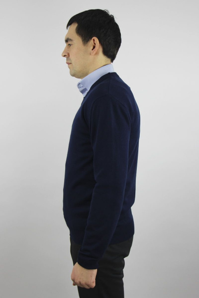 Джемпер вязаный демисезонный с заужением на каждый день Полесье С5297-16 8С0491-Д43 170,176 т.синий - фото 3