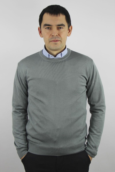 Джемпер мужской демисезонный второго слоя с коротким вырезом Полесье С5624-19 0С2011-Д43 170,176 металл - фото 1