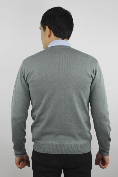 Джемпер мужской демисезонный второго слоя с коротким вырезом Полесье С5624-19 0С2011-Д43 182,188 металл - фото 4