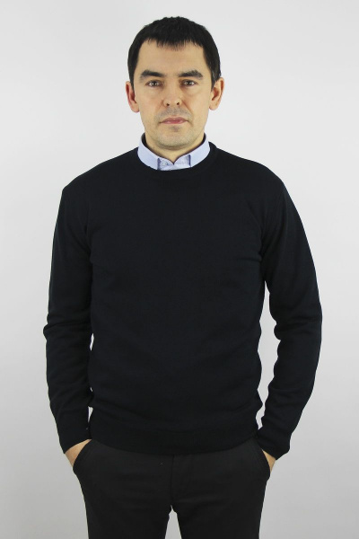 Джемпер мужской демисезонный второго слоя с коротким вырезом Полесье С5624-19 0С2011-Д43 170,176 флотский - фото 1