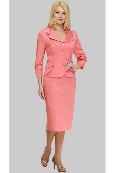 Жакет и юбка комплект в стиле классика Eva Lux 1341 - фото 1