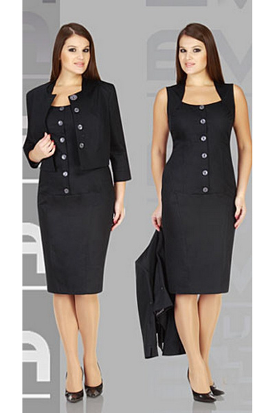 жакет и сарафан в круглый год из легких тканей Eva Lux 1374 - фото 1