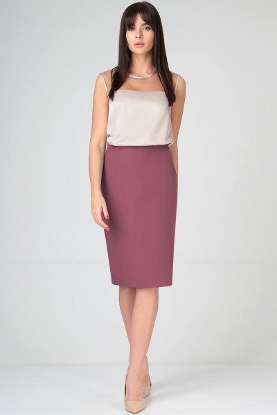 Блуза, жакет, юбка LeNata 31247 слива - фото 4