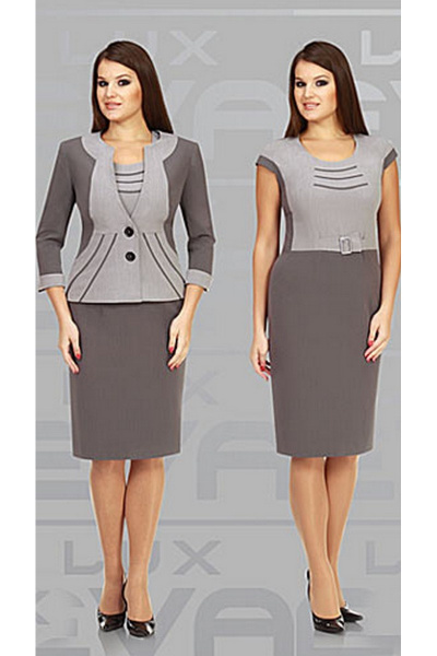 комплект из жакета и платья в круглый год Eva Lux 1378 - фото 1