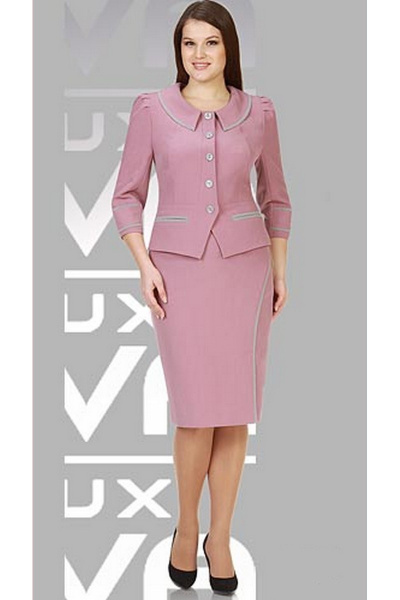 жакет и юбка классический комплект на круглогодичный сезон Eva Lux 1401 - фото 1