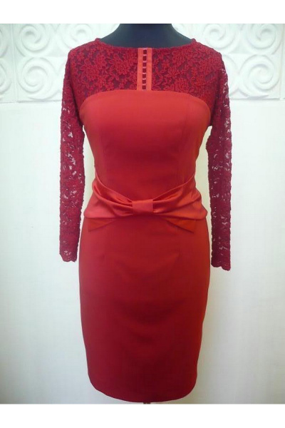 Платье круглогодичное черное классика Eva Lux 1470 - фото 1