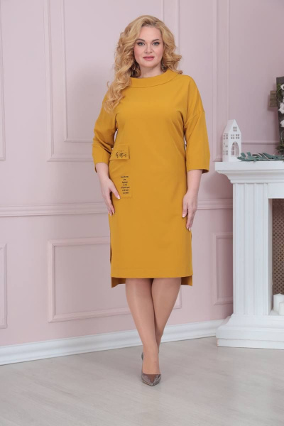 Платье Romanovich Style 1-2321 горчица - фото 2