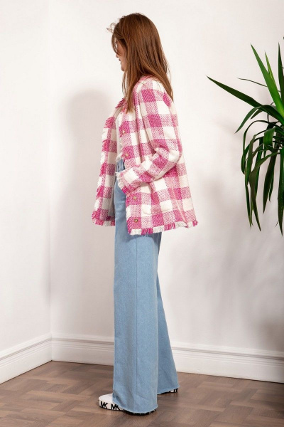 Жакет Nova Line 10324 клетка_розовый - фото 5