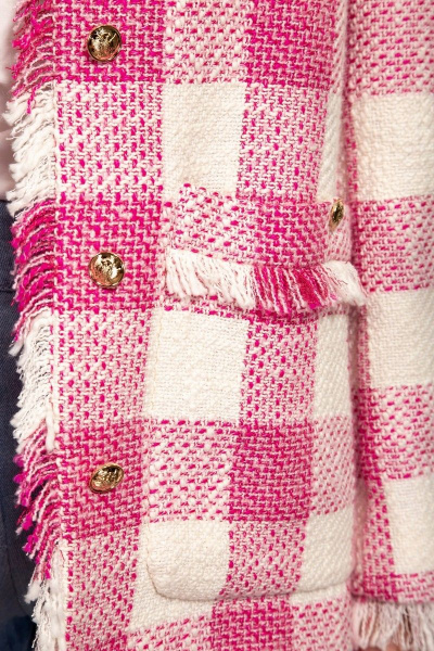 Жакет Nova Line 10324 клетка_розовый - фото 4