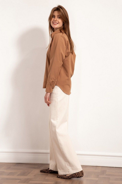 Блуза Nova Line 20552 бежевый - фото 3