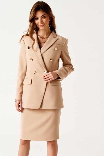 Юбка ELLETTO 2215 бежевый - фото 3