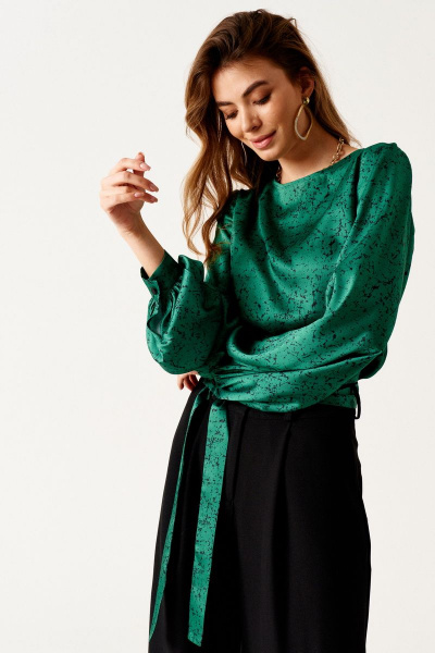 Блуза ELLETTO 3534 зеленый - фото 2