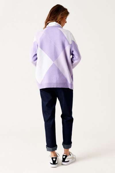 Джемпер ELLETTO 3552 сиреневый - фото 10