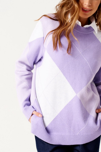 Джемпер ELLETTO 3552 сиреневый - фото 7