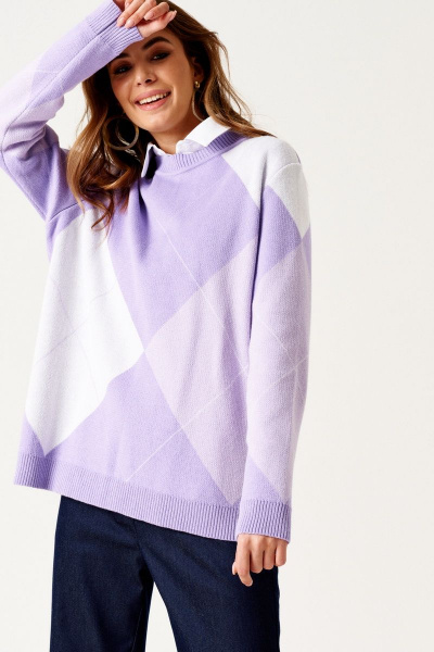 Джемпер ELLETTO 3552 сиреневый - фото 6