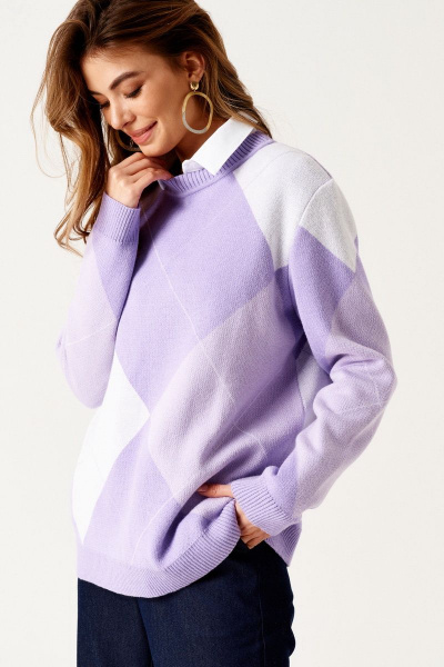 Джемпер ELLETTO 3552 сиреневый - фото 5