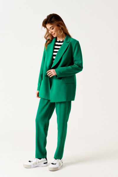 Брюки, джемпер, жакет ELLETTO 5178 зеленый - фото 2