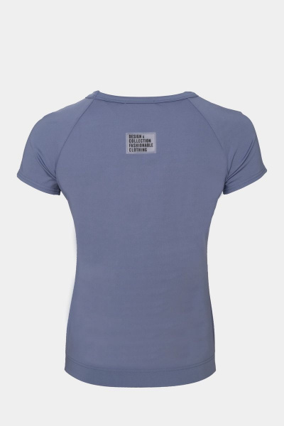 Демисезонная голубая майка из трикотажа для повседневных образов BURVIN 8424-78 1 - фото 2