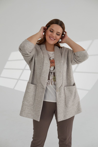 Кардиган Elady 4063-1 капучино - фото 3