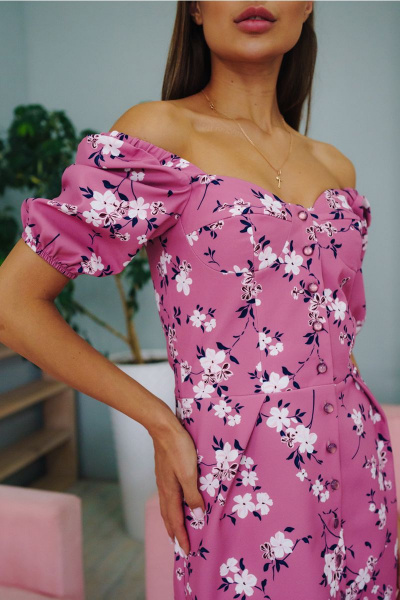 Платье THE.WOMAN 437 пудра - фото 3