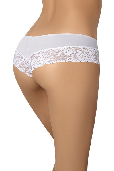 Трусы из кружева и хлопка с низкой талией Teyli 101 белый - фото 2