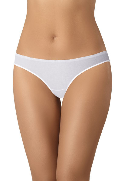 Трусы слип из эластичного трикотажа с низкой талией Teyli 103 белый - фото 1
