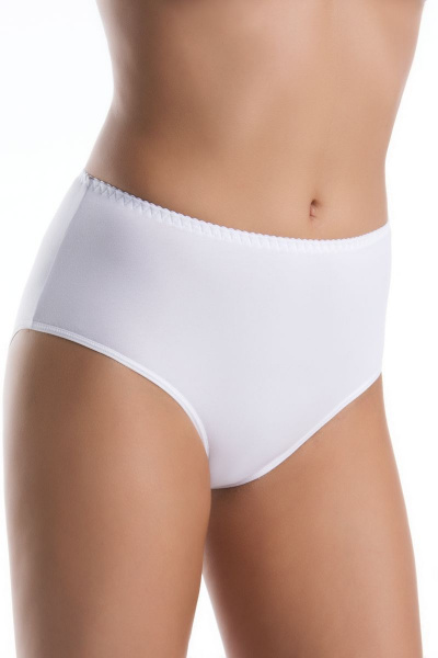 Трусы с высокой талией из хлопка и трикотажа Teyli 148 белый - фото 1