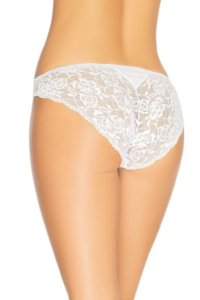 Трусы с высокой талией, без боковых швов и кружевом Teyli 153 белый - фото 2