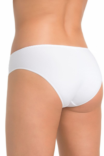 Трусы с средней талией и кружевом слева Teyli 156 белый - фото 2