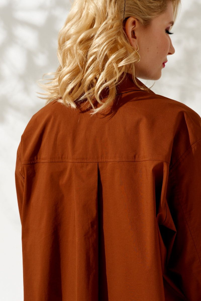 Рубашка KOKOdea 212540 коричневый - фото 8