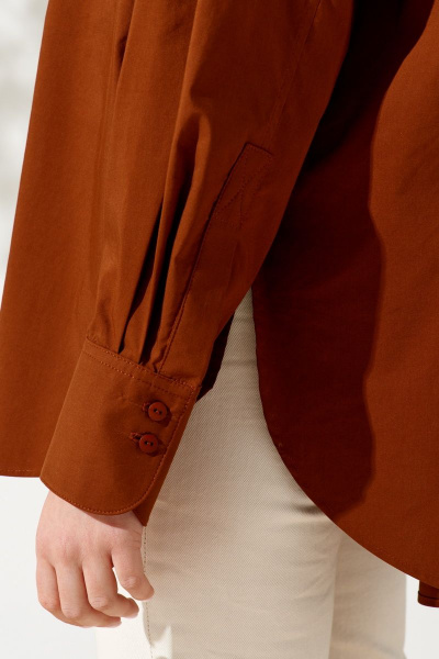 Рубашка KOKOdea 212540 коричневый - фото 6