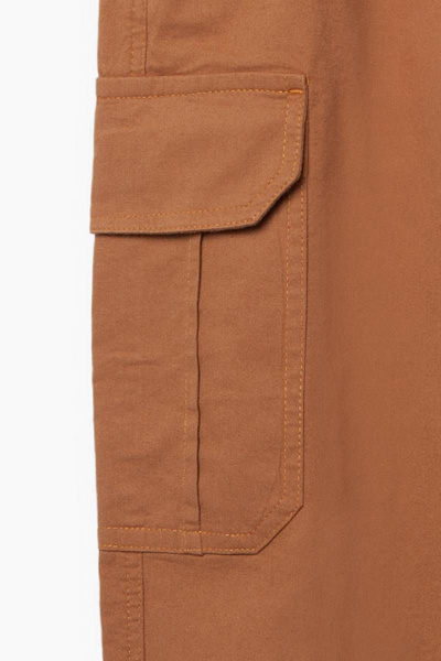 Брюки-джоггеры из твила с манжетами и карманами Bell Bimbo 211221 песочный - фото 3