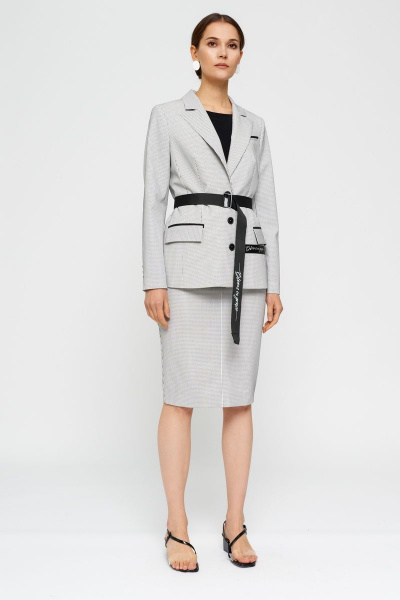 Юбка на каждый день прилегающего силуэта, с карманами и молнией BURVIN 8051-21 - фото 1