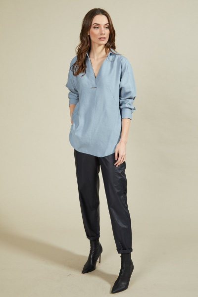 Блуза Butеr 2350 голубой - фото 3