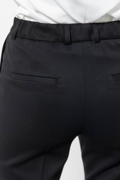 Брюки с высокой посадкой и имитацией карманов Domna 12104 черный - фото 5